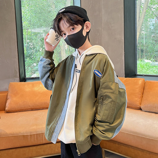 Boys' Spring Coat Fashionable Top