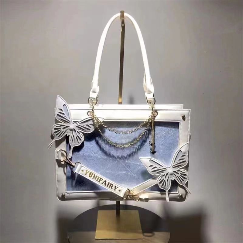 Butterfly Design Women's Large Capacity Handbag