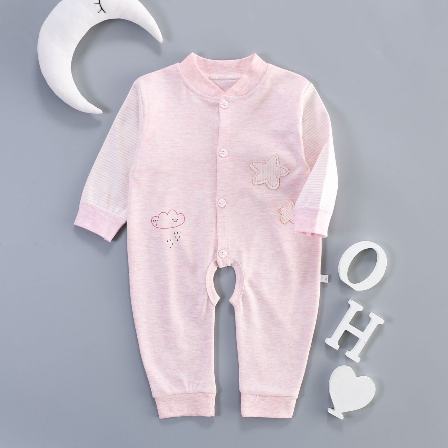 Baby cotton jumpsuit Long sleeve romper