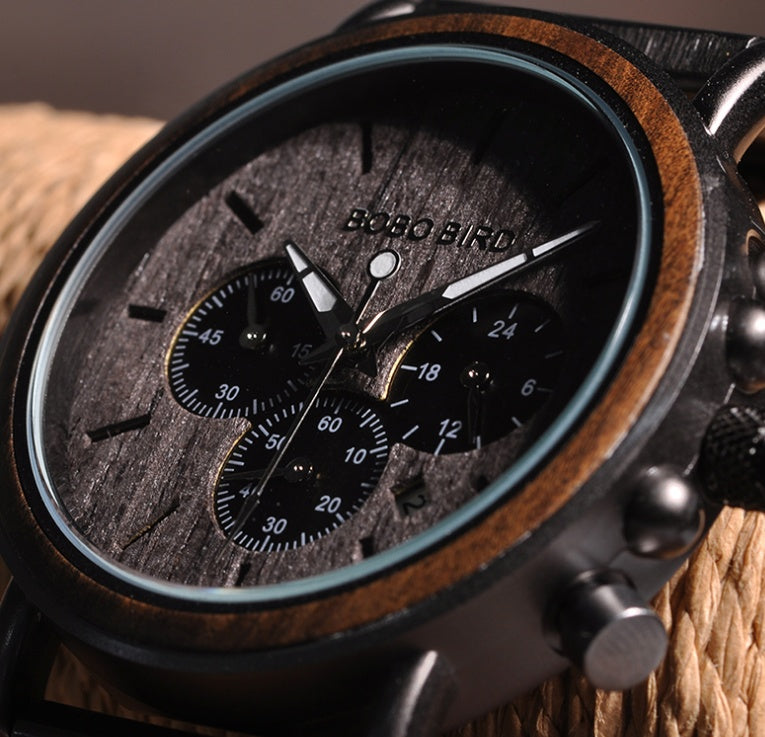Premium Wooden Timepiece: Elegant Luxury Watch