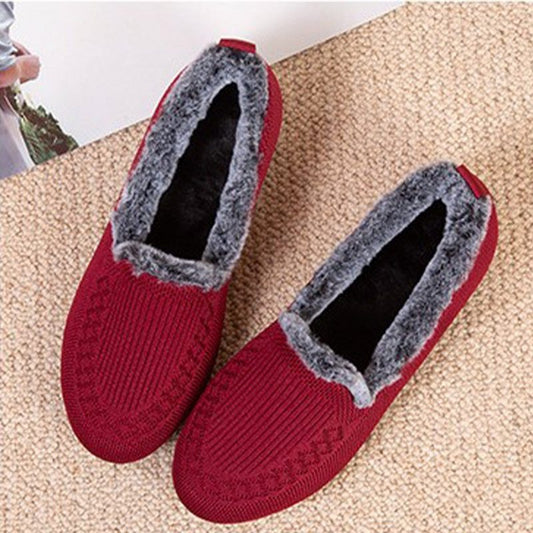 Plus velvet thick craft cotton shoes