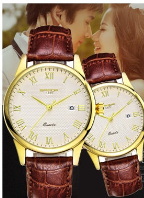 Sanda wristwatch wholesale Korean version of fashion tide brand leather strap