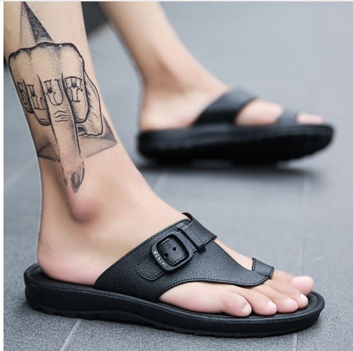 summer youth dual-use male splint off shoes sandals shoes shoes drag men summer Korean casual tide drag