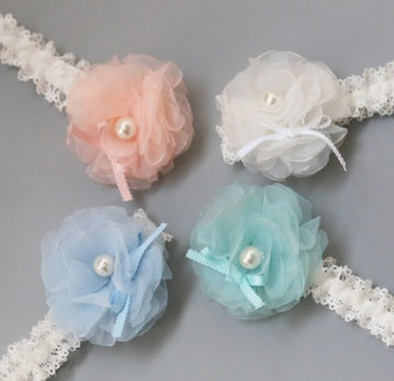 Baby hair band new Korean Korean Handmade flower children with baby hair wholesale