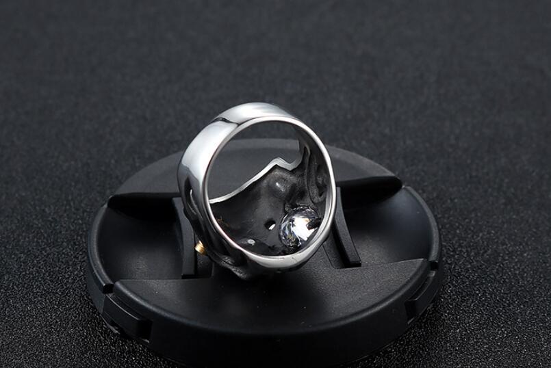 Skull Steel Ring Personalized Punk Men's Ring Jewelry