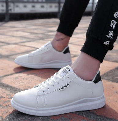 new white shoes white shoes male Korean version of the trend of wild England flat ulzzang men's shoes