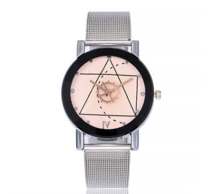 Casual Quartz Stainless Steel Band Marble Strap Watch Analog Wrist Watch