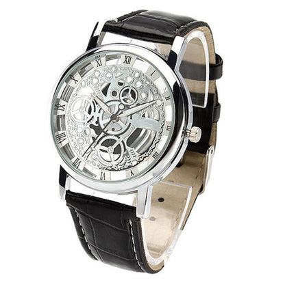 Double-sided Hollow Out Non Mechanical Table Belt Waterproof Lovers Watch