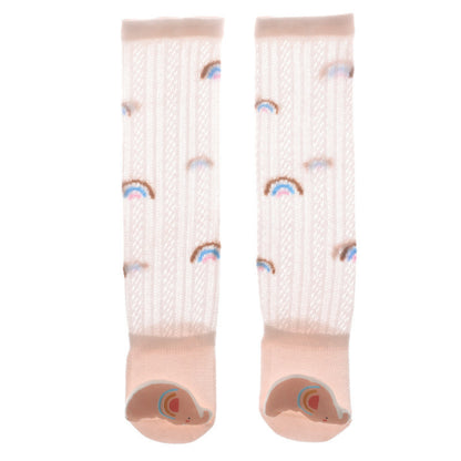 Baby Anti-Mosquito Socks Hollow Breathable Socks Knee Length Socks Summer Thin Baby Bow Mesh Boneless Loose for Baby