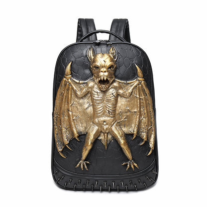 Aliexpress Wholesale Backpack Male New 3D Batman Embossed Backpack Logo Custom Student Computer Trend Bag