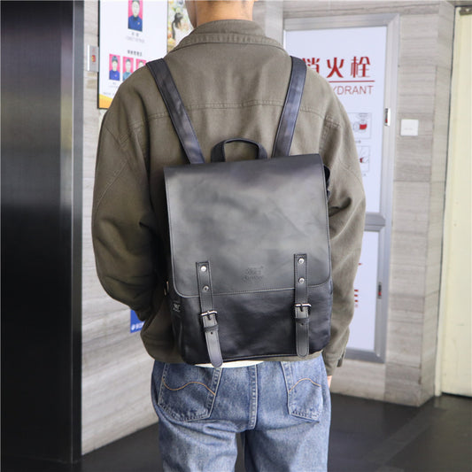 Threebox Korean version new British Japanese Korean men's backpack fashion academy Style Men's and women's hand-held Backpack