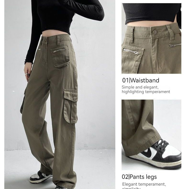 Women's Versatile Loose Pure Cotton Workwear Pants