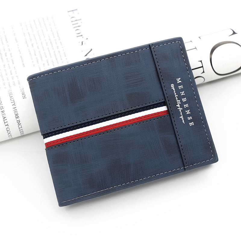 Large Capacity Tri-fold Bag Coin Bag Card Slots ID Card Wallet