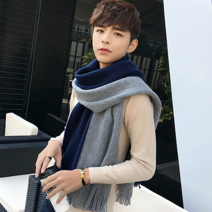 Men's Fashion Versatile Knitting Wool Scarf