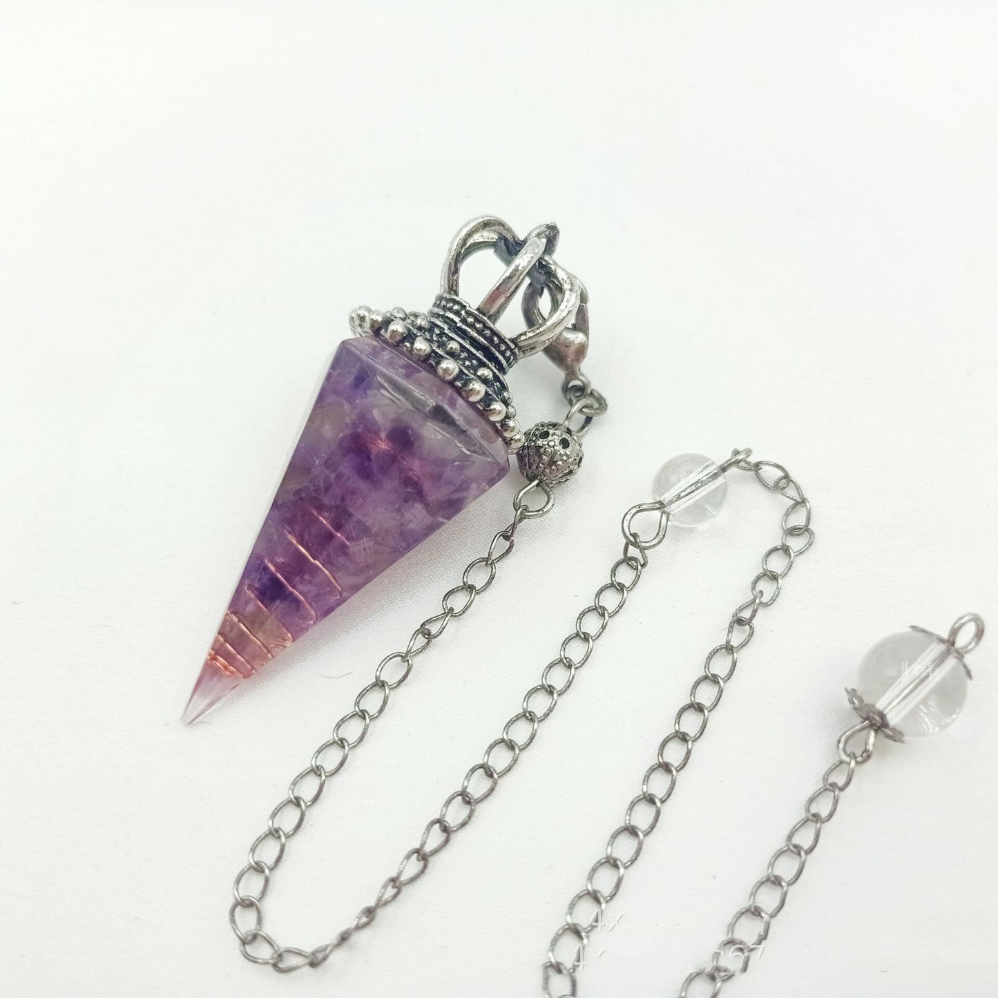 Crystal Gravel Resin Cone Pendant