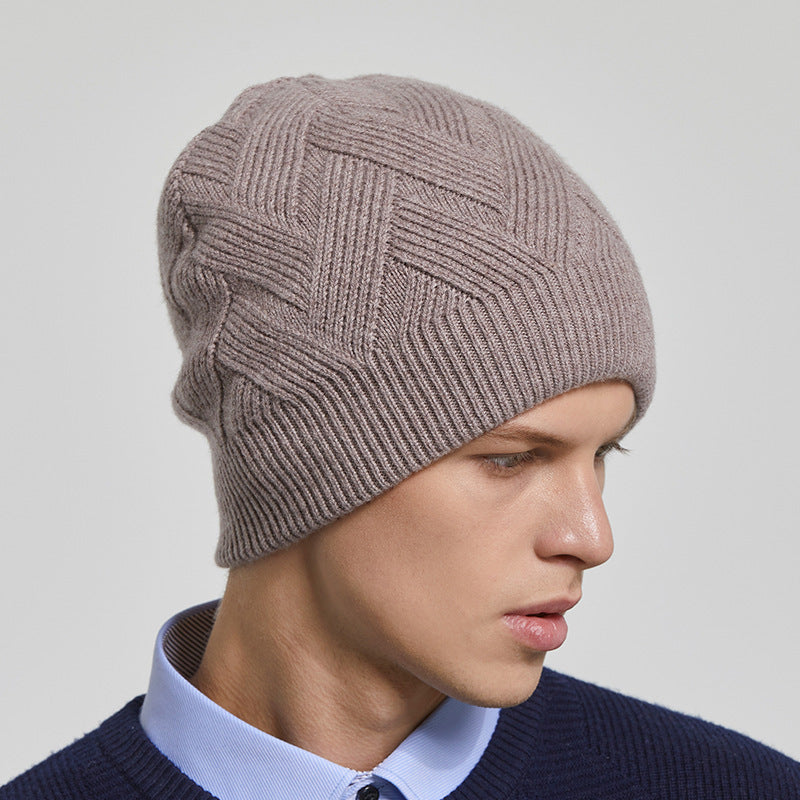 Basic Men's Outdoor Fleece Warm Knitted Hat