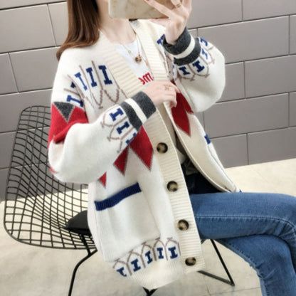 European Goods Western Style Knitted Sweater Coat