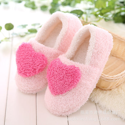 Autumn and winter warm indoor shoes loving lady bag with cotton slippers skid shoes thickened floor confinement girls