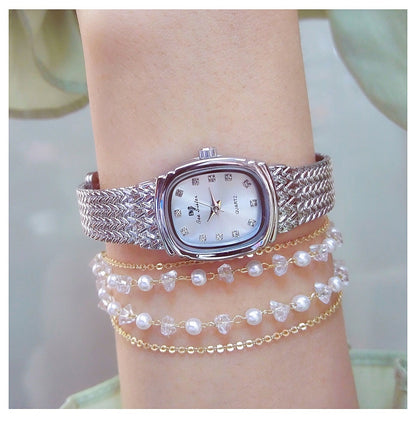 Light Luxury INS Wheat Table Simple Temperament Small Golden Watch