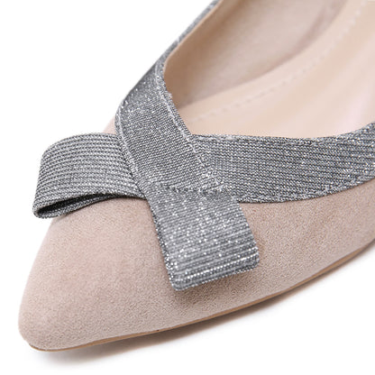 Women's inner heightening non-slip scoop shoes wedge heel peas shoes