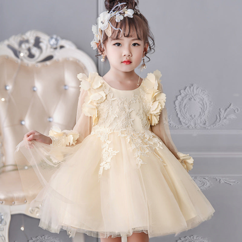 Girls' dresses long-sleeved princess dress