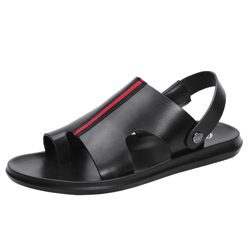 Summer casual breathable male leather sandals