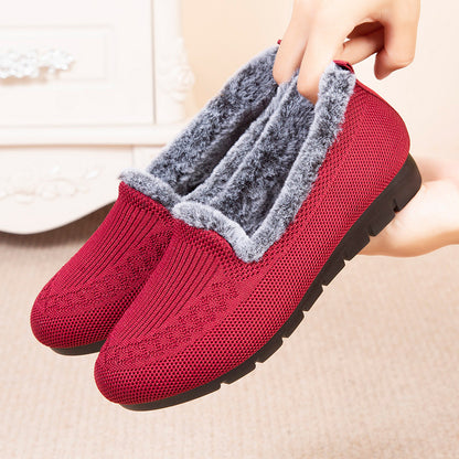 Plus velvet thick craft cotton shoes