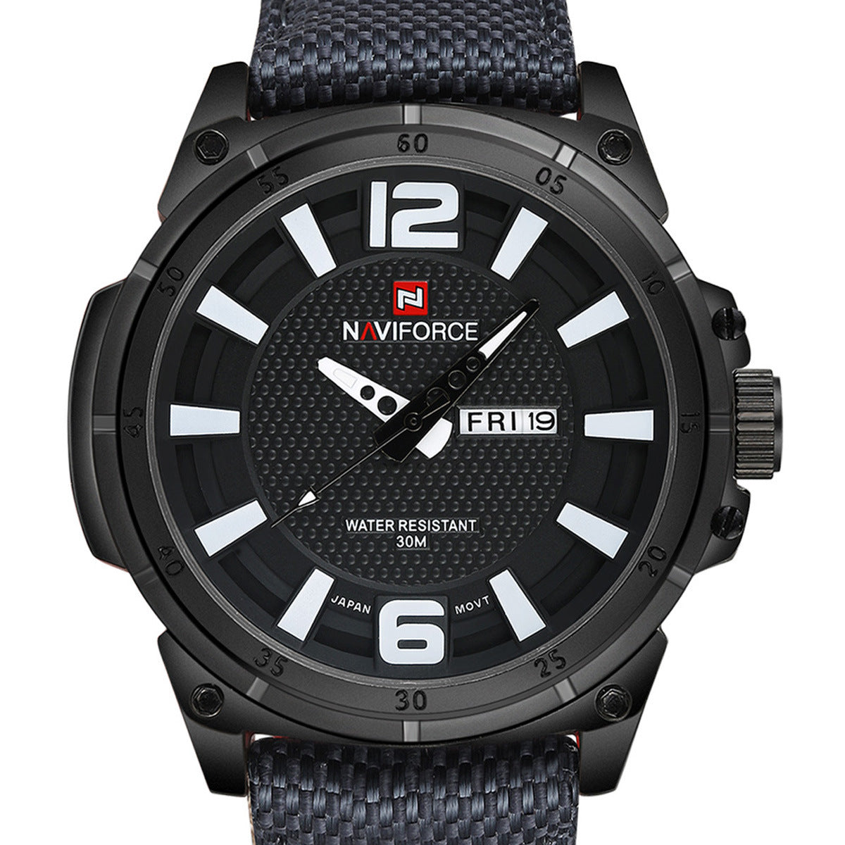 The 9066 men's fashion movement NAVIFORCE Lingxiang large dial minimalist waterproof quartz watch