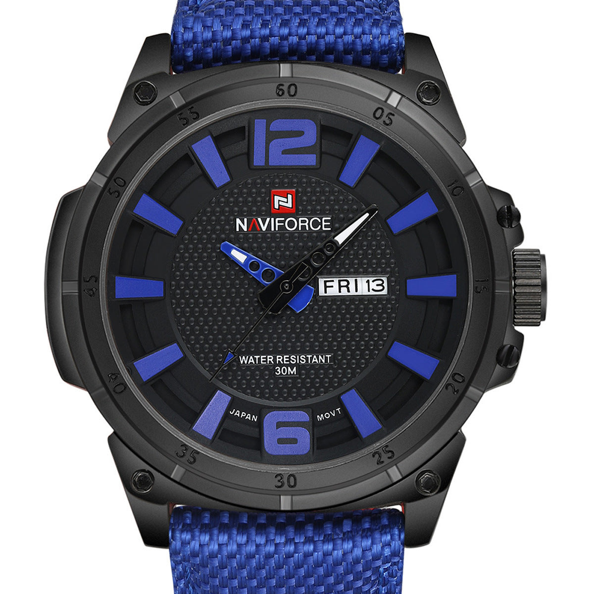 The 9066 men's fashion movement NAVIFORCE Lingxiang large dial minimalist waterproof quartz watch