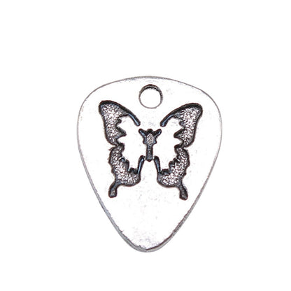 Ancient Silver Butterfly Pendant Zinc Alloy Vintage Accessories DIY Material