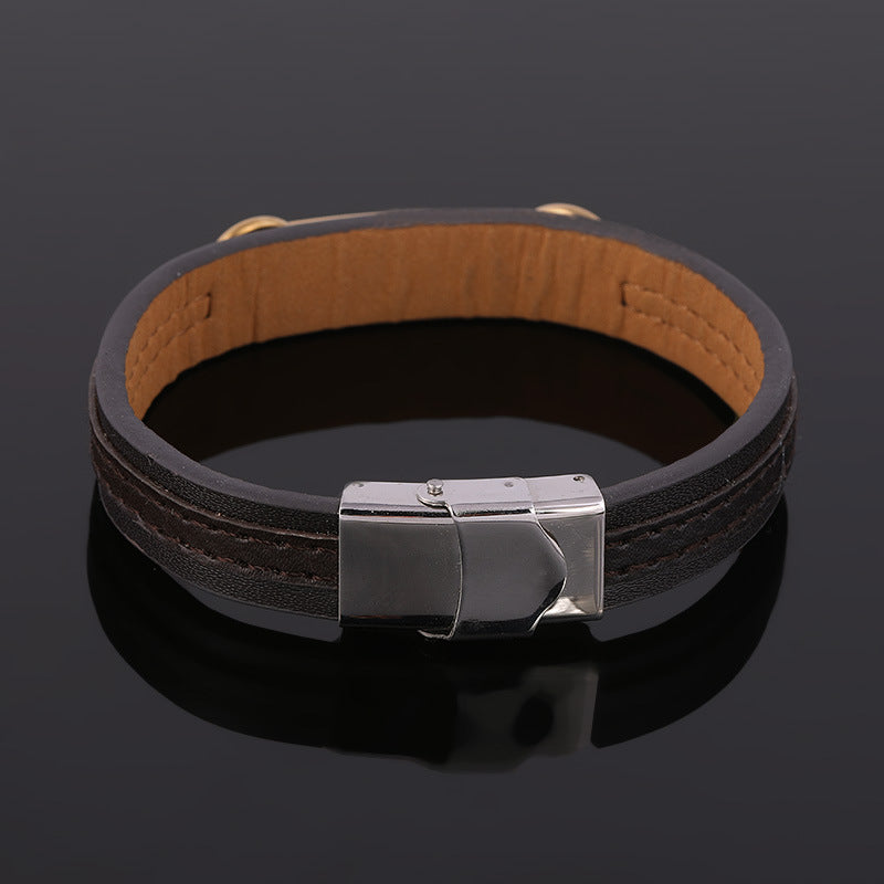 Bible verse leather bracelet