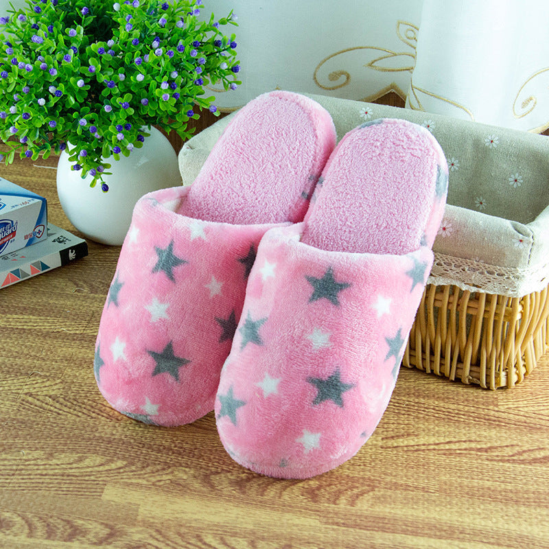 Five. The new cashmere love angle heart cotton slippers, indoor slippers 4.5 yuan Cixi cotton slippers factory wholesale