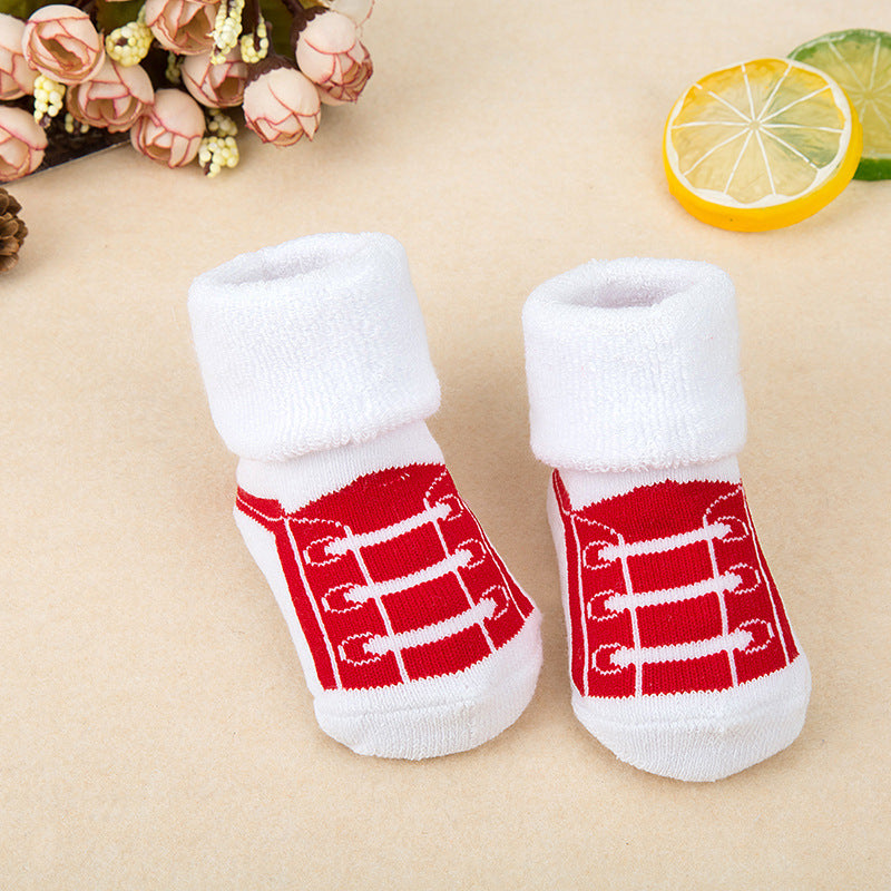 Baby cotton terry socks