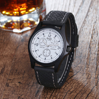 New men and women silica gel quartz watch Sloggi black and white sports watches for men