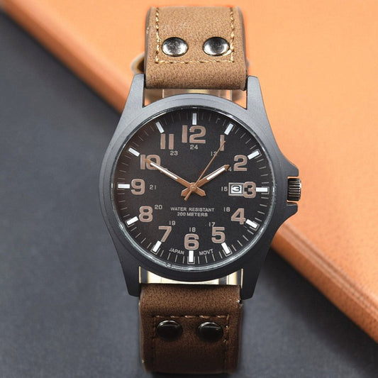 Direct manufacturers Sk explosion models of military high-grade quartz watch belt calendar Mens watch wholesale fashion movement
