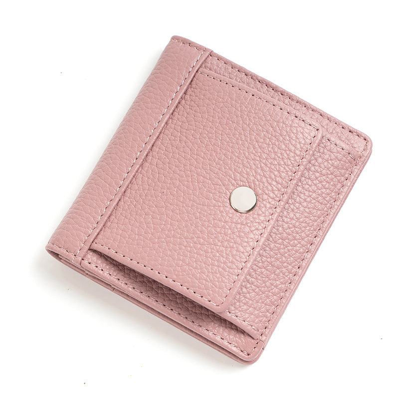 Women's Wallet Short Thin Card Holder Women's High Sense Mini And Simple Coin Purse