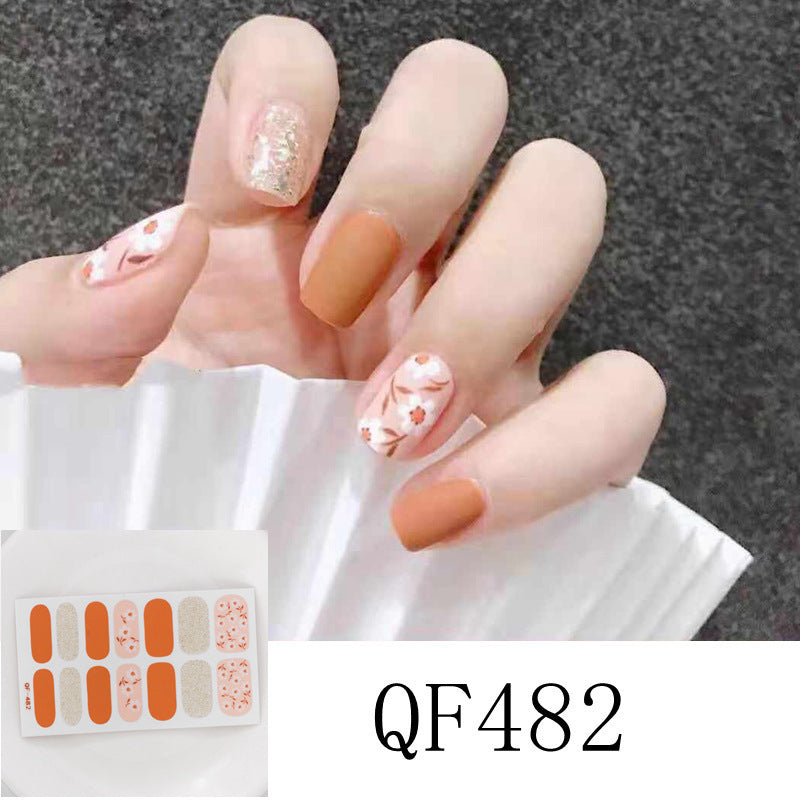 Nail Sticker 3D Diamond Nail 14 Stickers Waterproof Nail Sticker Full Sticker For Pregnant Women