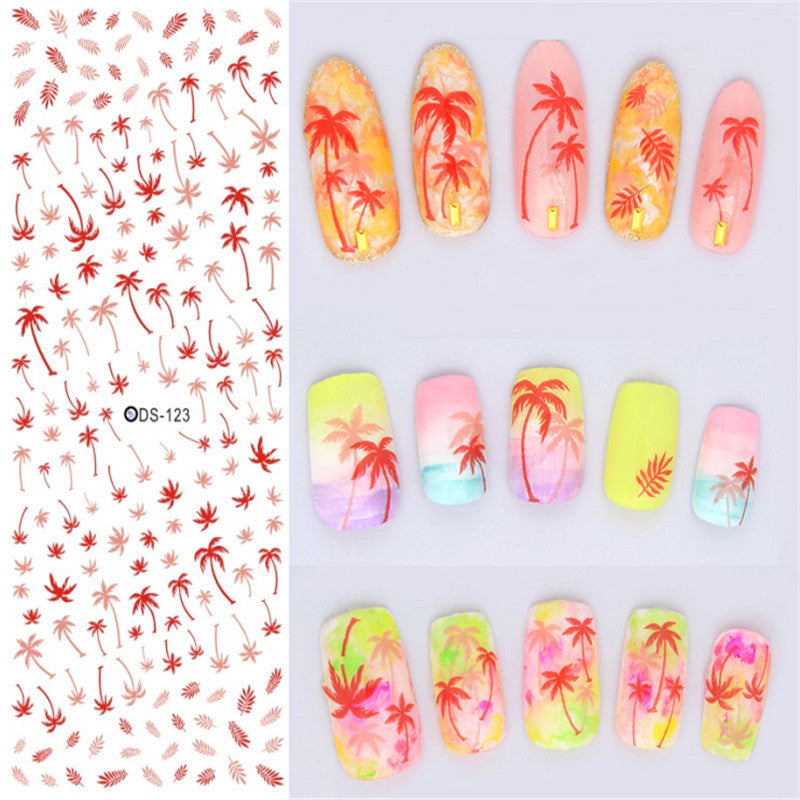 Watermark sticker decal nail sticker