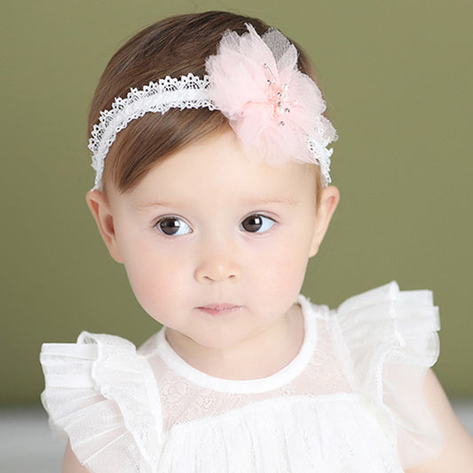 Baby hair band new Korean Korean Handmade flower children with baby hair wholesale