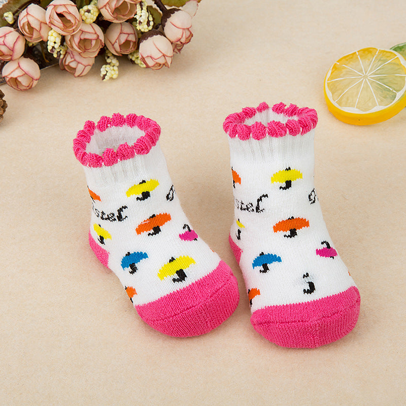 Baby cotton terry socks