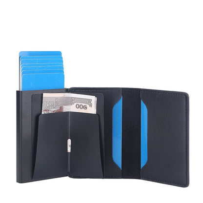 Crazy Horse Leather Anti-degaussing Card Clamp Men