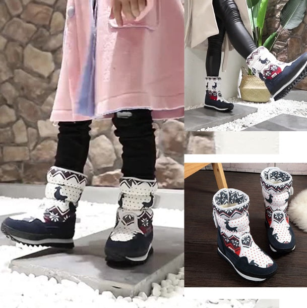 New winter warm in the tube Princess female baby cotton shoes thickening plus velvet waterproof non-slip girls children snow boots