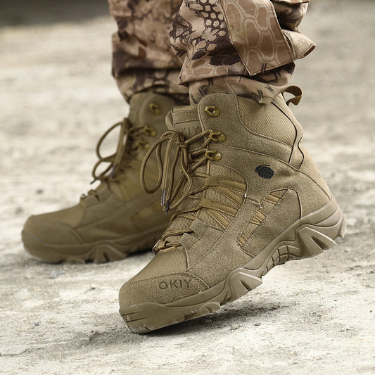 Outdoor tactical boots, non-slip boots