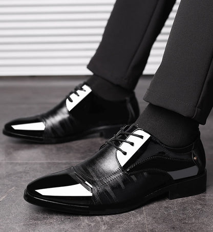 summer new shoes men's business dress large size shoes fashion hundred tower wedding shoes