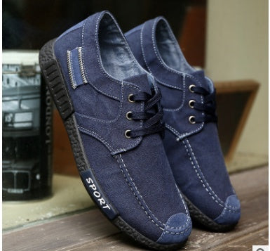 Old Beijing Cloth Shoes Leisure Men's Canvas Soft Sole Shoes