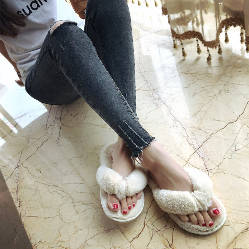 Fashionable new style maomo slippers Europe station fur body ladies wear hair slippers and slippers