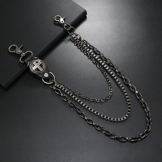 Punk Metal Denim Waist Chain