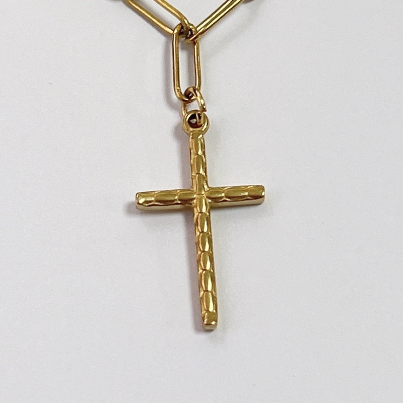 Single Pendant Stainless Steel Cast Ornament Cross