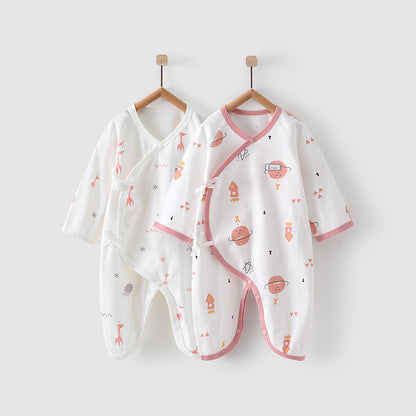 Baby Autumn Two-piece Newborn Onesies Four Seasons Romper Cotton Clothes