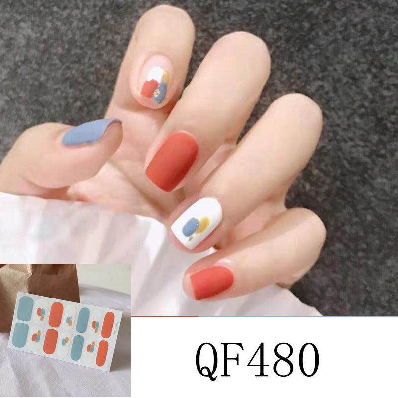 Nail Sticker 3D Diamond Nail 14 Stickers Waterproof Nail Sticker Full Sticker For Pregnant Women